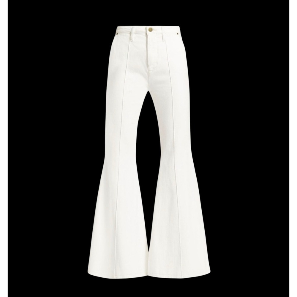FRAME Extreme High Rise Flare Trouser Natural Clean Size‎ 27 New